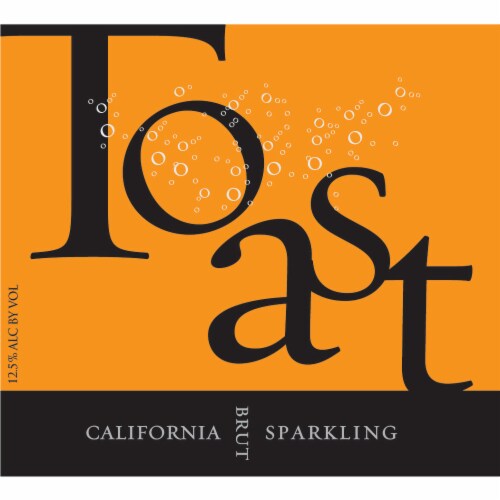 Jam Cellars Brut Toast California Sparkling Wine Perspective: back