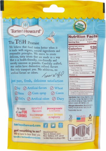 Torie & Howard Chewie Fruities Organic Meyer Lemon & Raspberry Candy Chews Perspective: back