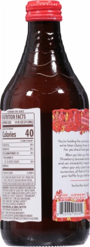 Humm Strawberry Lemonade Probiotic Kombucha Perspective: back