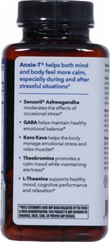 Life Seasons® Anxie-T Stress Support Dietary Supplement Vegetarian Capsules Perspective: back