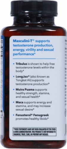 LifeSeasons Masculini-T Testosterone Support Vegetarian Capsules Perspective: back