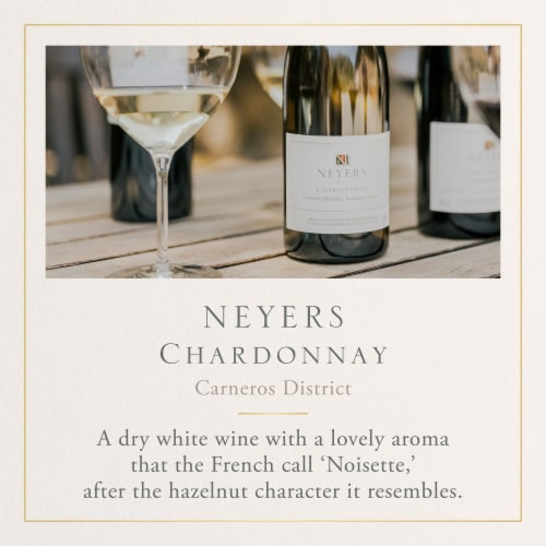 Neyers Los Carneros Chardonnay White Wine Perspective: back