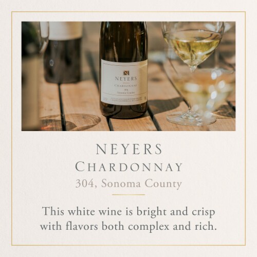 Neyers Chardonnay Sonoma County White Wine Perspective: back