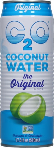 C2O® Pure Coconut Water Can Perspective: back