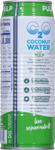 C20® Pulp Pure Coconut Water Can Perspective: back