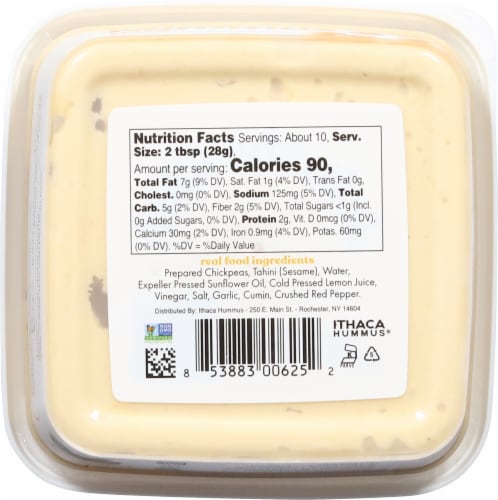 Ithaca Classic Hummus 10 oz Perspective: back