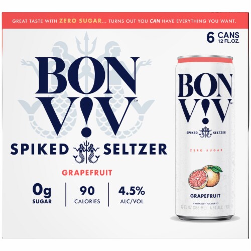 Bon & Viv Grapefruit Spiked Seltzer Perspective: back