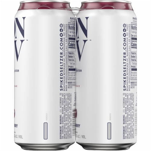 Bon & Viv Black Cherry Rosemary Spiked Seltzer Perspective: back
