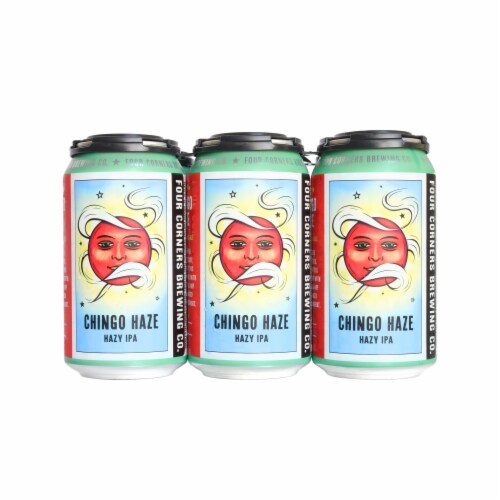 Four Corners Brewing Co. Chingo Haze Chingo-Haze Hazy IPA Craft Beer Perspective: back