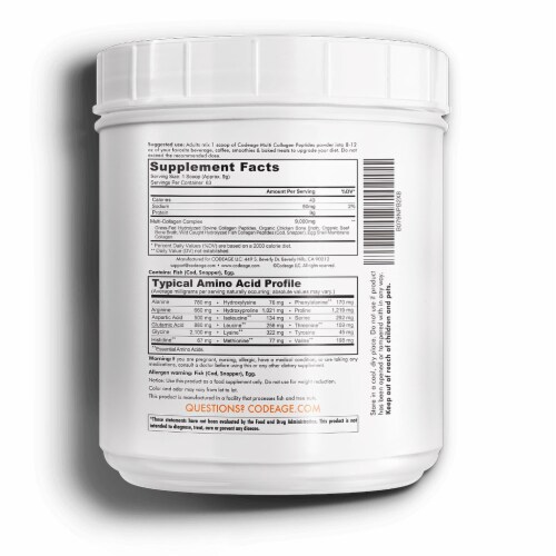 Codeage Multi Collagen Peptides Powder Perspective: back