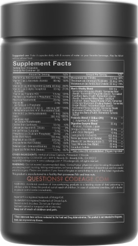 Codeage Fermented Men's Vegan Multivitamin Perspective: back