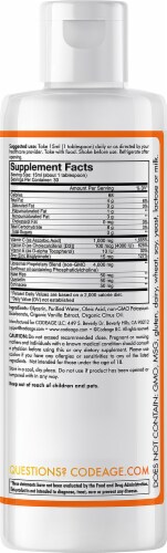 Codeage Nanofood Wonder-C Orange Tangerine Liquid Dietary Supplement Perspective: back