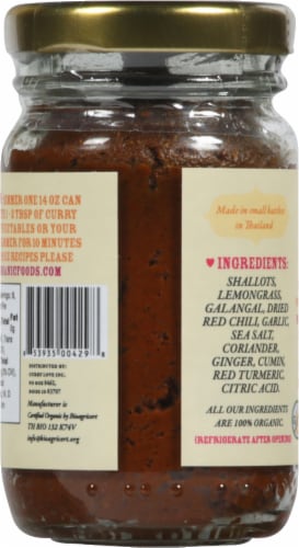 Mike's Organic Foods Yellow Thai Curry Paste Perspective: back
