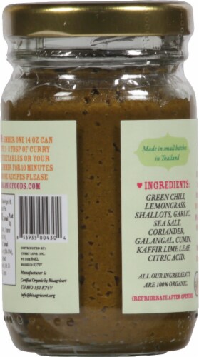 Mike's Organic Green Thai Curry Paste Perspective: back
