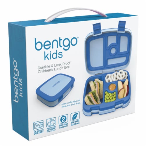 Bentgo® Kids Leak Proof Chidren's Lunch Box - Blue Perspective: back