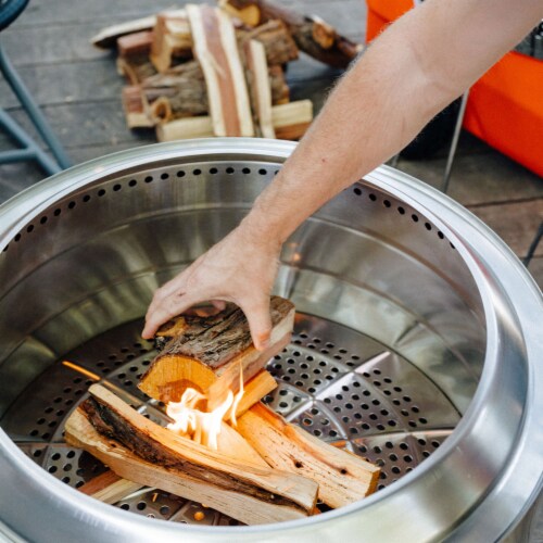 Solo Stove Patio Furniture Yukon Fire Pit Perspective: back