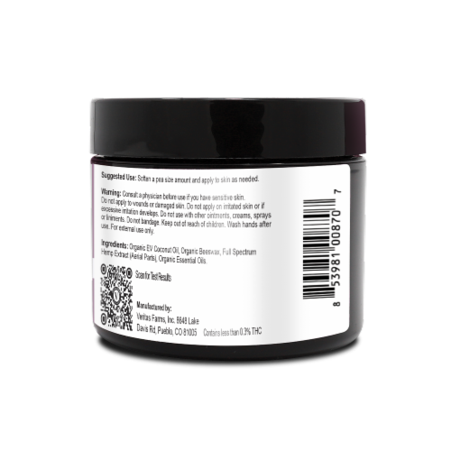 Veritas Farms™ Lavender Eucalyptus Salve 400mg (Availability Limited To Pharmacy Hours) Perspective: back