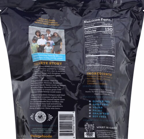 Siete Sea Salt Tortilla Chips Familia Pack Perspective: back