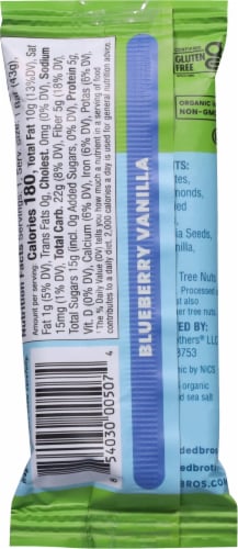 Bearded Brothers Bodacious Blueberry Vanilla Food Bar Perspective: back