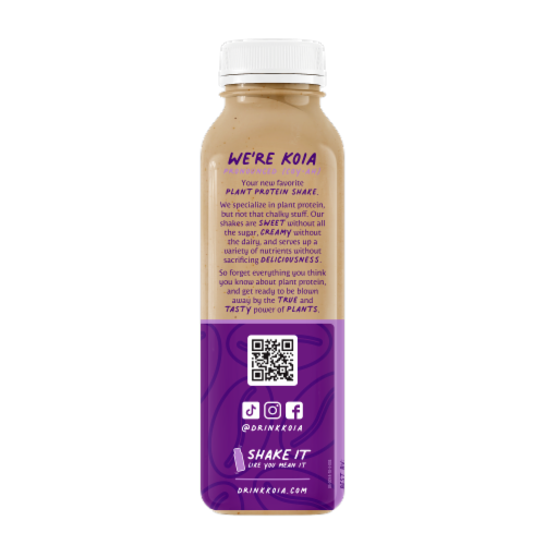 Koia Plant Based Protein Cold Brew Coffee Perspective: back