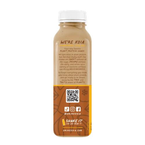 Koia® Plant-Based Chocolate Banana Protein Drink Perspective: back