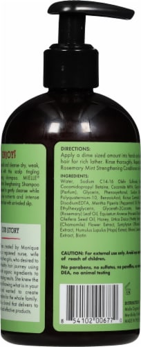 Mielle® Rosemary Mint Shampoo Perspective: back