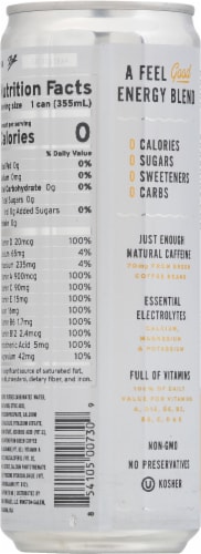 Sunshine Lotus Pear Sparkling Energy Water Perspective: back