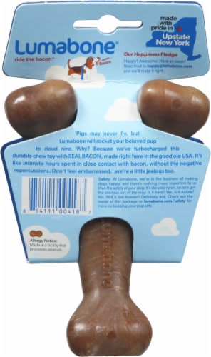 Lumabone® Small Bacon Flavor Durable Chew Perspective: back