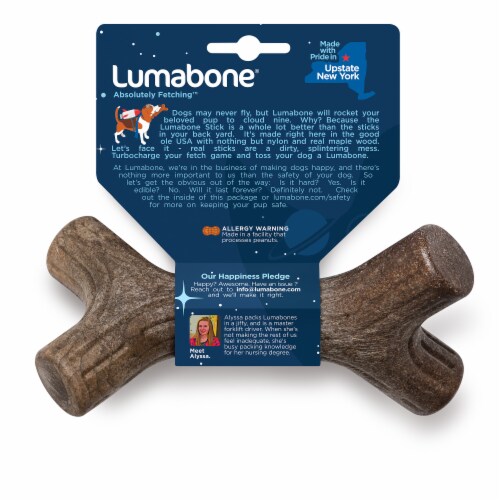 Lumabone Medium The Stick Durable Chew Perspective: back