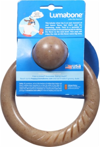 Lumabone Bacon Ring Stuffer Bone Perspective: back