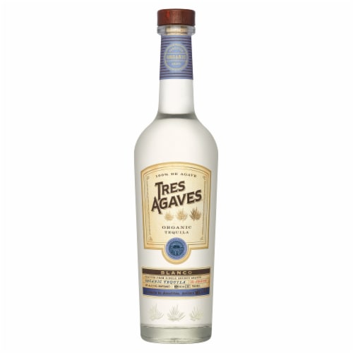 Tres Agaves Organic Blanco Amatitan Tequila 750 ml Perspective: back