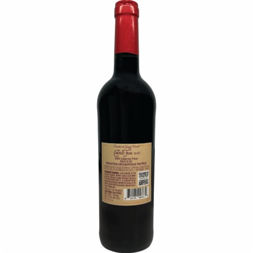 Chevalier du Grand Robert Cabernet Franc French Red Wine Perspective: back