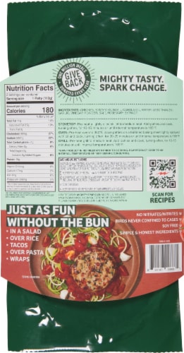 Mighty Spark® All Natural Bruschetta Chicken Patties Perspective: back