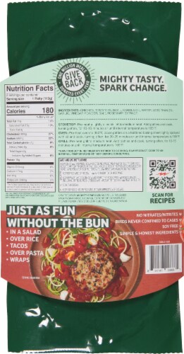Mighty Spark® All Natural Bruschetta Chicken Patties Perspective: back