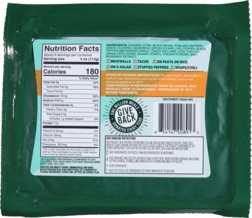 Mighty Spark® Food Co. Southwest-Style Seasoned Ground Chicken