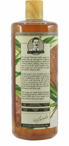 DR. JACOBS NATURALS 32  FL OZ. CASTILE - COCONUT Perspective: back