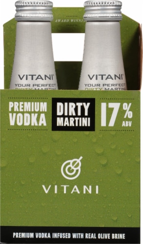 Vitani Premium Vodka Dirty Martini Perspective: back