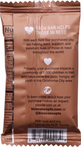 Kize™ Cookie Dough Nutrition Bars Perspective: back