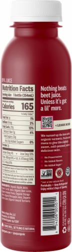 Suja Organic Sweet Beets Fresh Orange Smoothie Drink Perspective: back