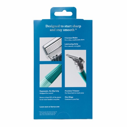 Harry's 5-Blade Men's Razor Kit - Sage Green Perspective: back