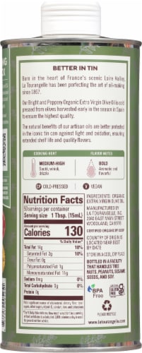 La Tourangelle® Organic Extra Virgin Olive Oil Perspective: back