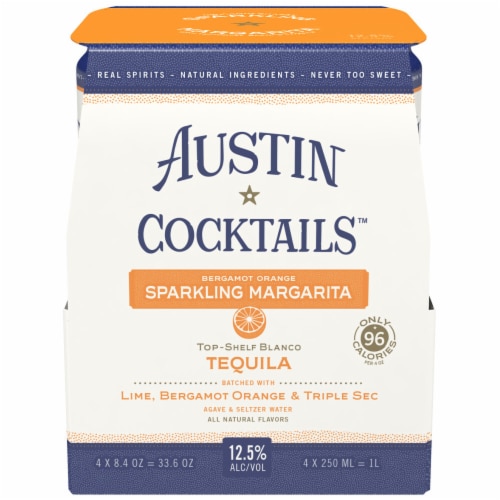 Austin Cocktails Triple Sec Bergamot Orange and Lime Bergamot Orange Sparkling Margarita Perspective: back