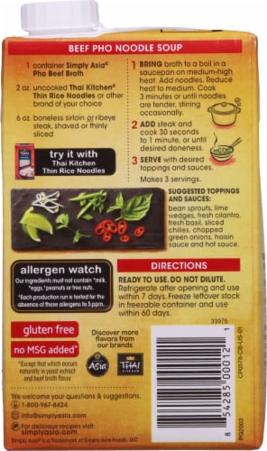 Simply Asia® Vietnamese Inspired Pho Beef Broth Perspective: back
