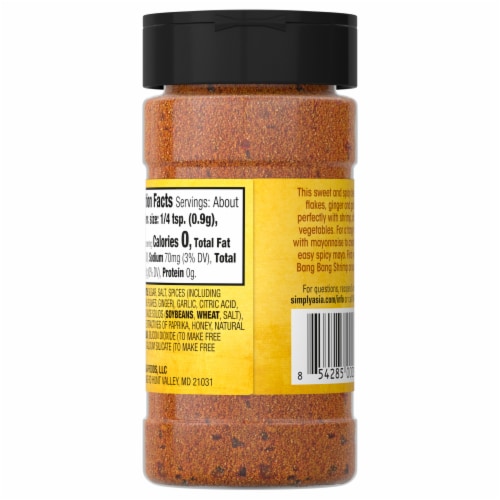 Simply Asia Bang Bang Seasoning Perspective: back