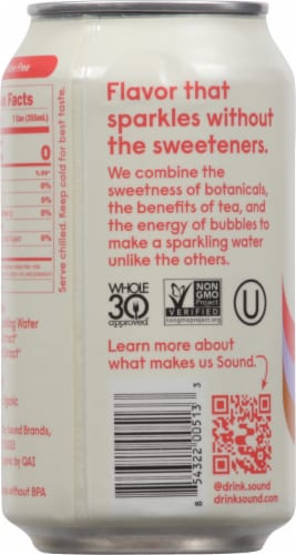 Sound® Grapefruit Lavendar Ginger Tea Sparkling Water with Botanicals Perspective: back