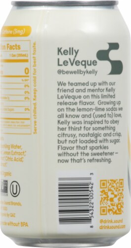 Sound® Lemon Thyme White Tea Sparkling Water with Botanicals Perspective: back