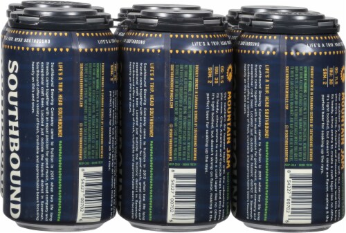 Southbound Brewing Company Mountain Jam Southern Lager Perspective: back