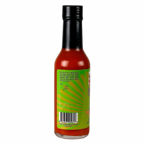 Volcanic Peppers SUK Mango Serrano Sauce 5 oz Mild Heat Perspective: back