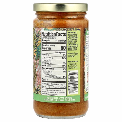 Brooklyn Delhi® Coconut Cashew Korma Simmer Sauce Perspective: back