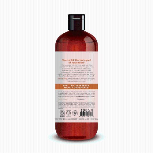 Soapbox® Coconut Milk & Sandalwood Body Wash Perspective: back